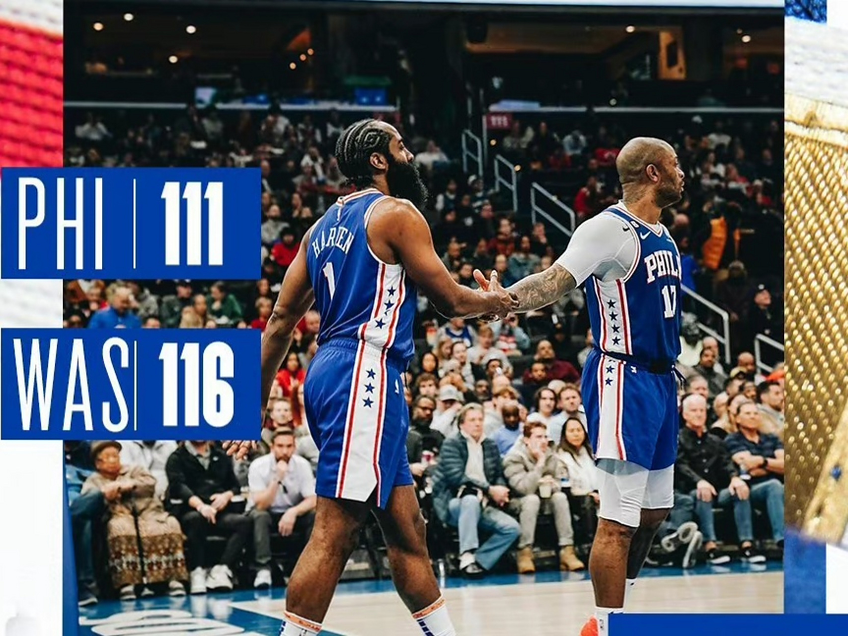 76人击败奇才,取得三连胜 76人击败奇才,取得三连胜